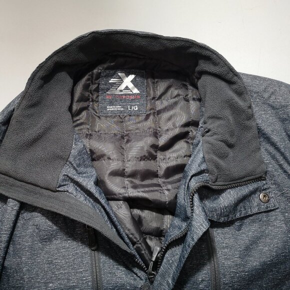 ZeroXposur Men's Size Large Dark Grey Zipper & Velcro Closure Jacket - Picture 6 of 14